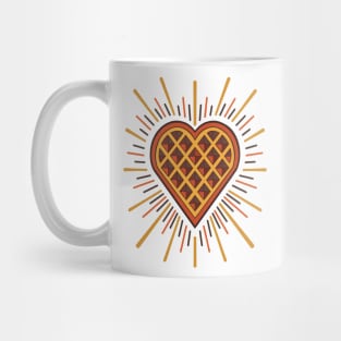 heart shaped waffle Mug